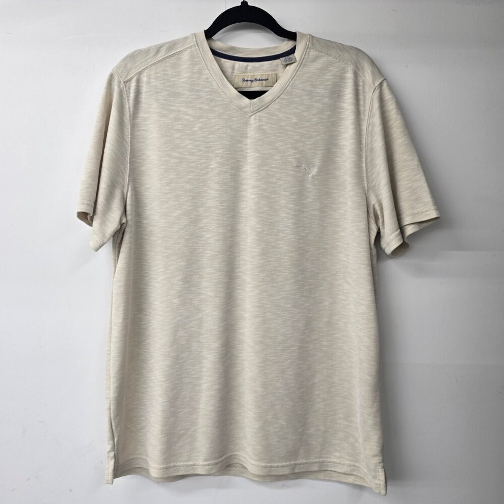 Tommy Bahama Cream Tencel T-shirt Size M